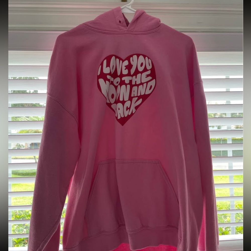 Faded Moon Pink Hoodie